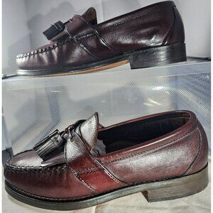 Allen Edmonds Men’s Enfield Burgundy Leather Slip-On Penny Loafers Size 5.5 3E